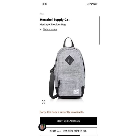 Herschel Supply Co. Heritage Shoulder Bag - Picture 1 of 6